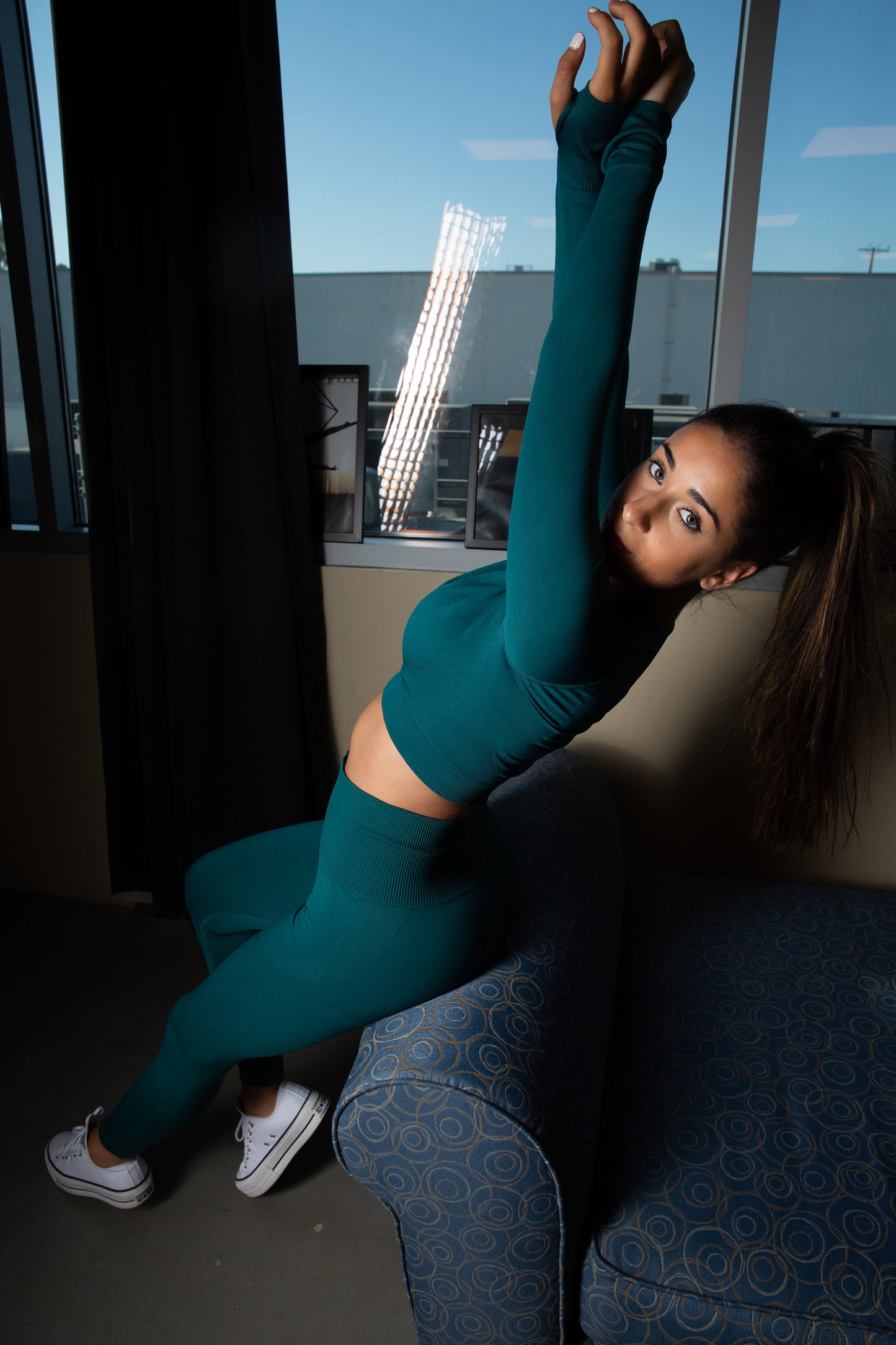 Motion Seamless Leggings-FOREST GREEN
