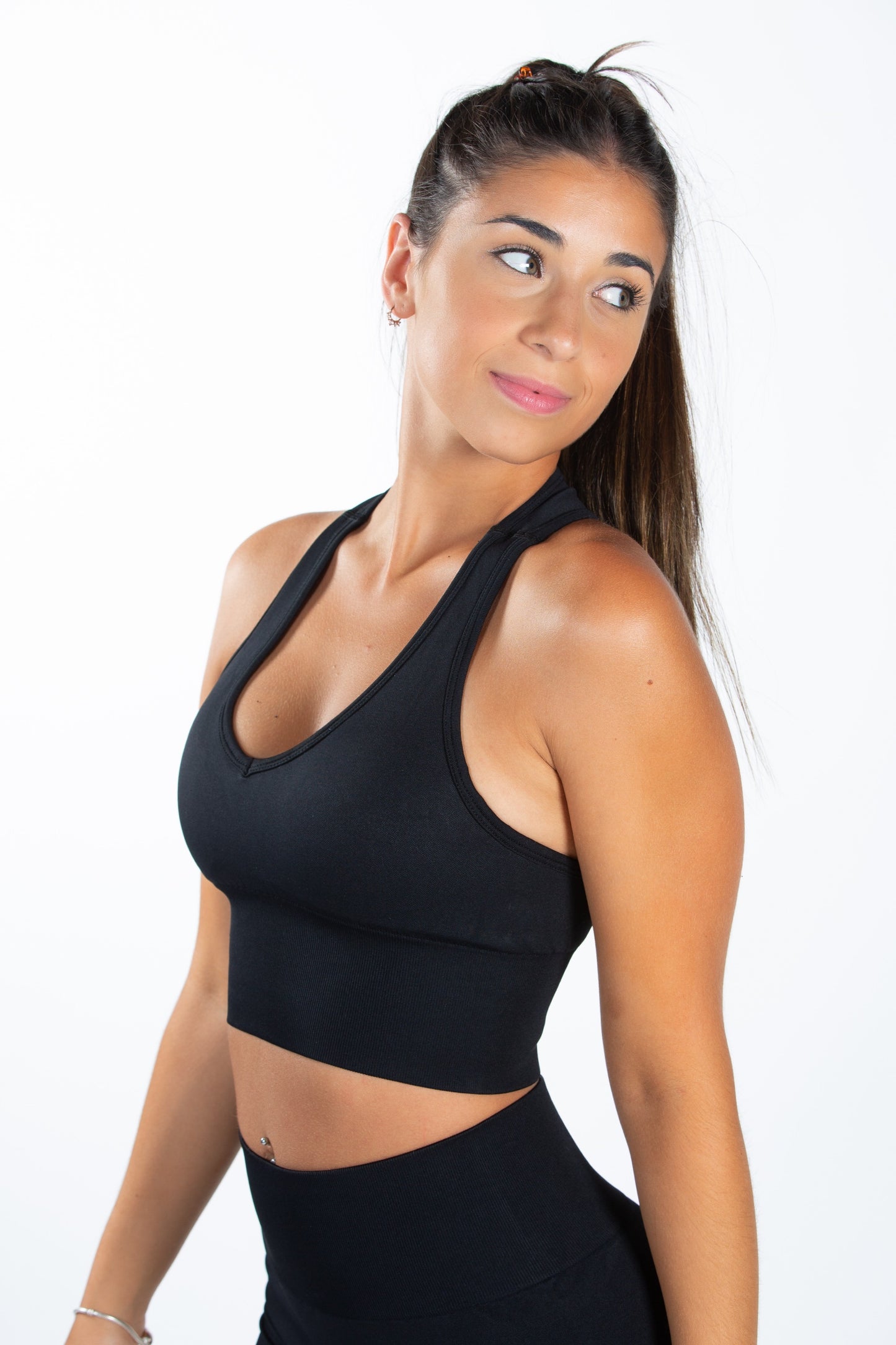 Impact Racerback Sport Bra - ONYX BLACK