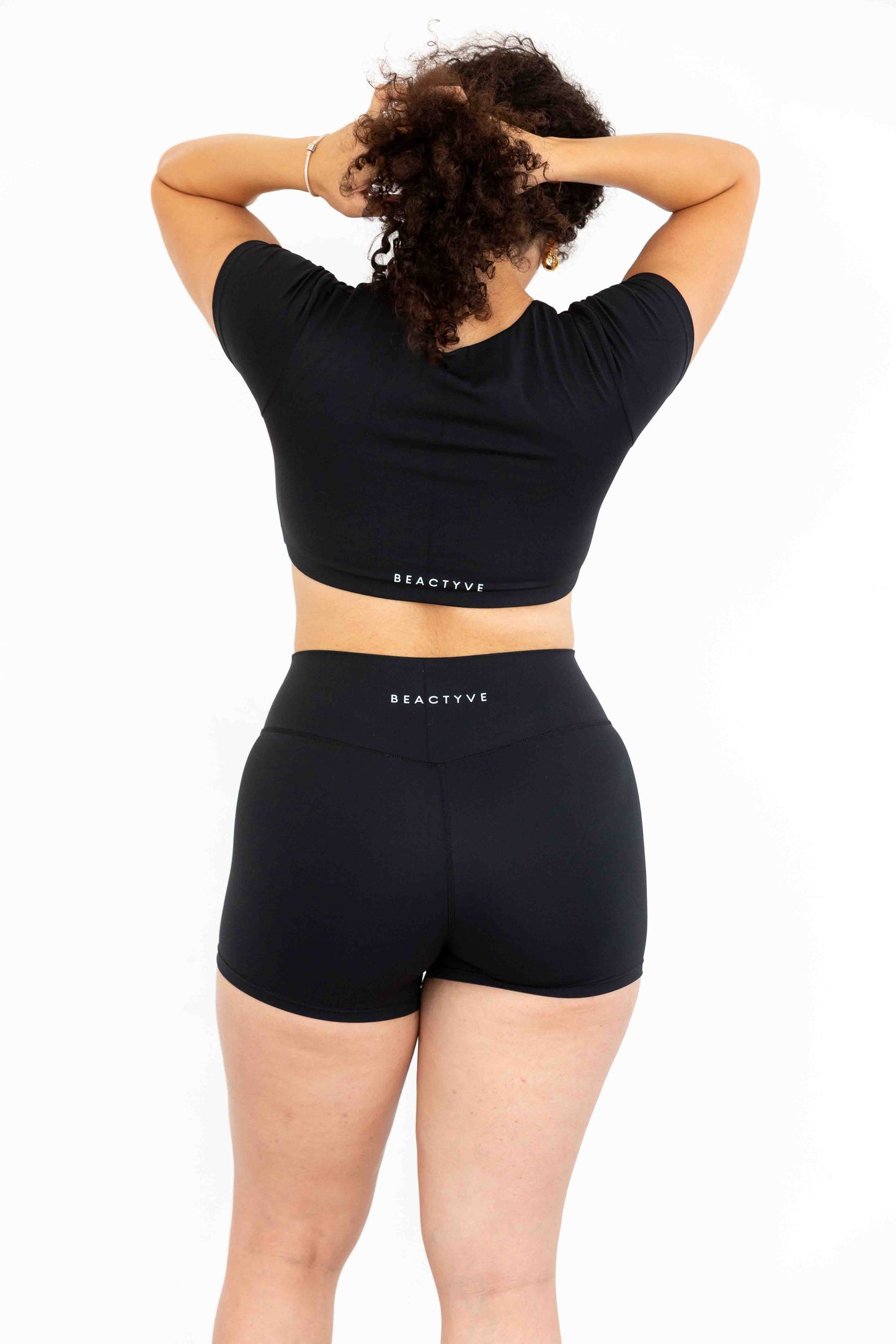 Align Short Sleeve Crop Top - ONYX