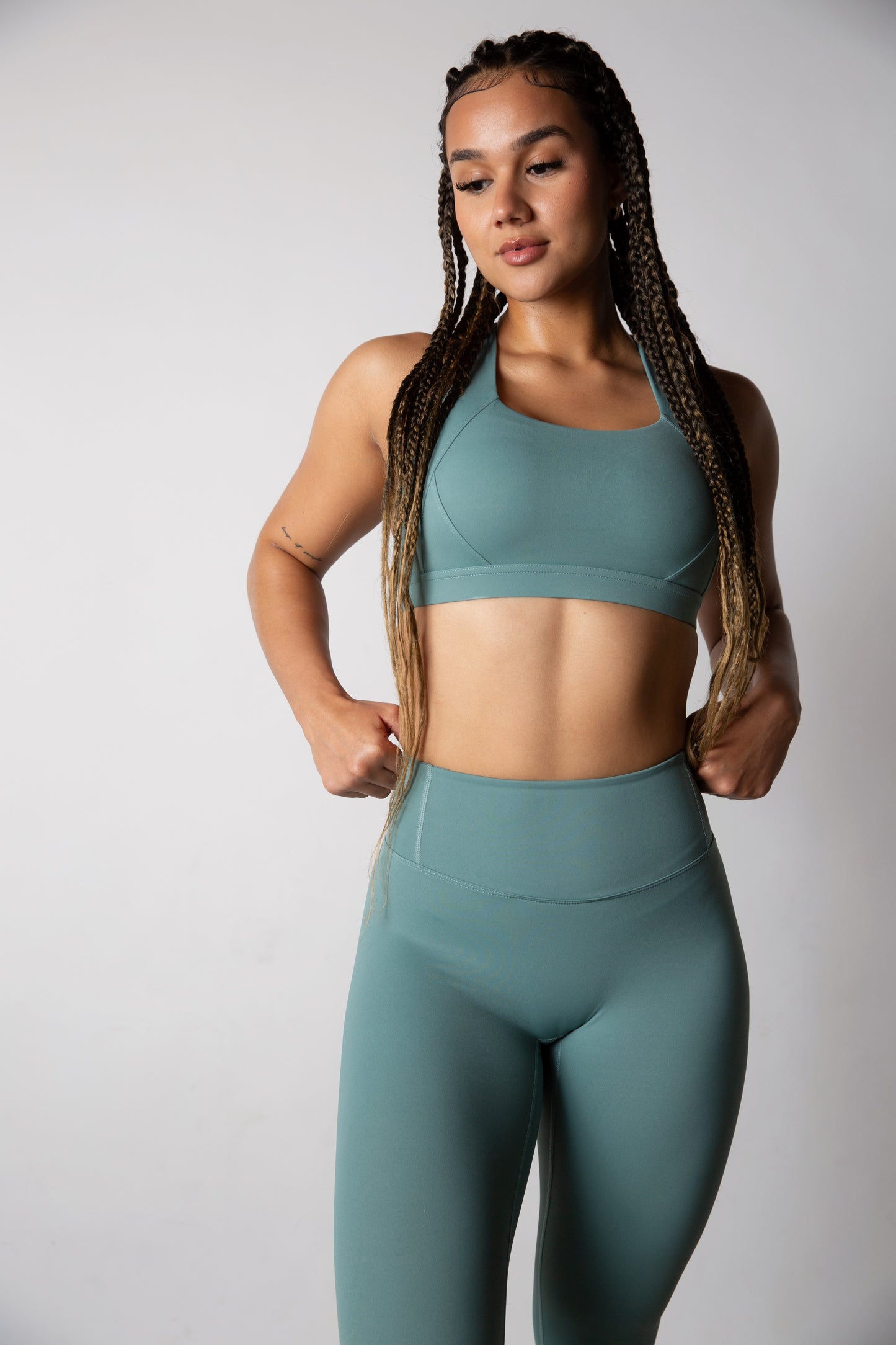 NKD Sculpt Sport Bra - SAGE GREEN