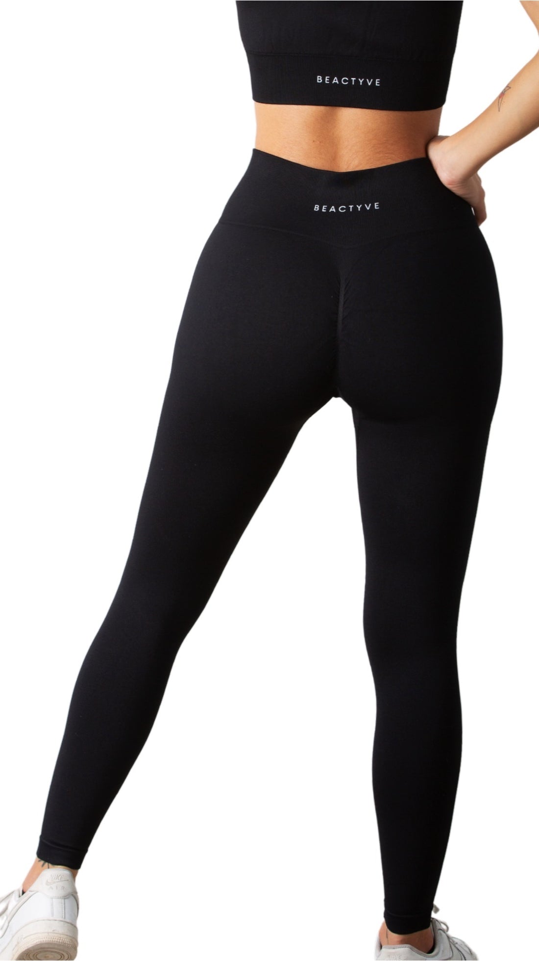 Bombshell sportswear - Black Open Sides Booty Scrunch Leggings Sexy Workout  Size XS - $78 - From Abbey