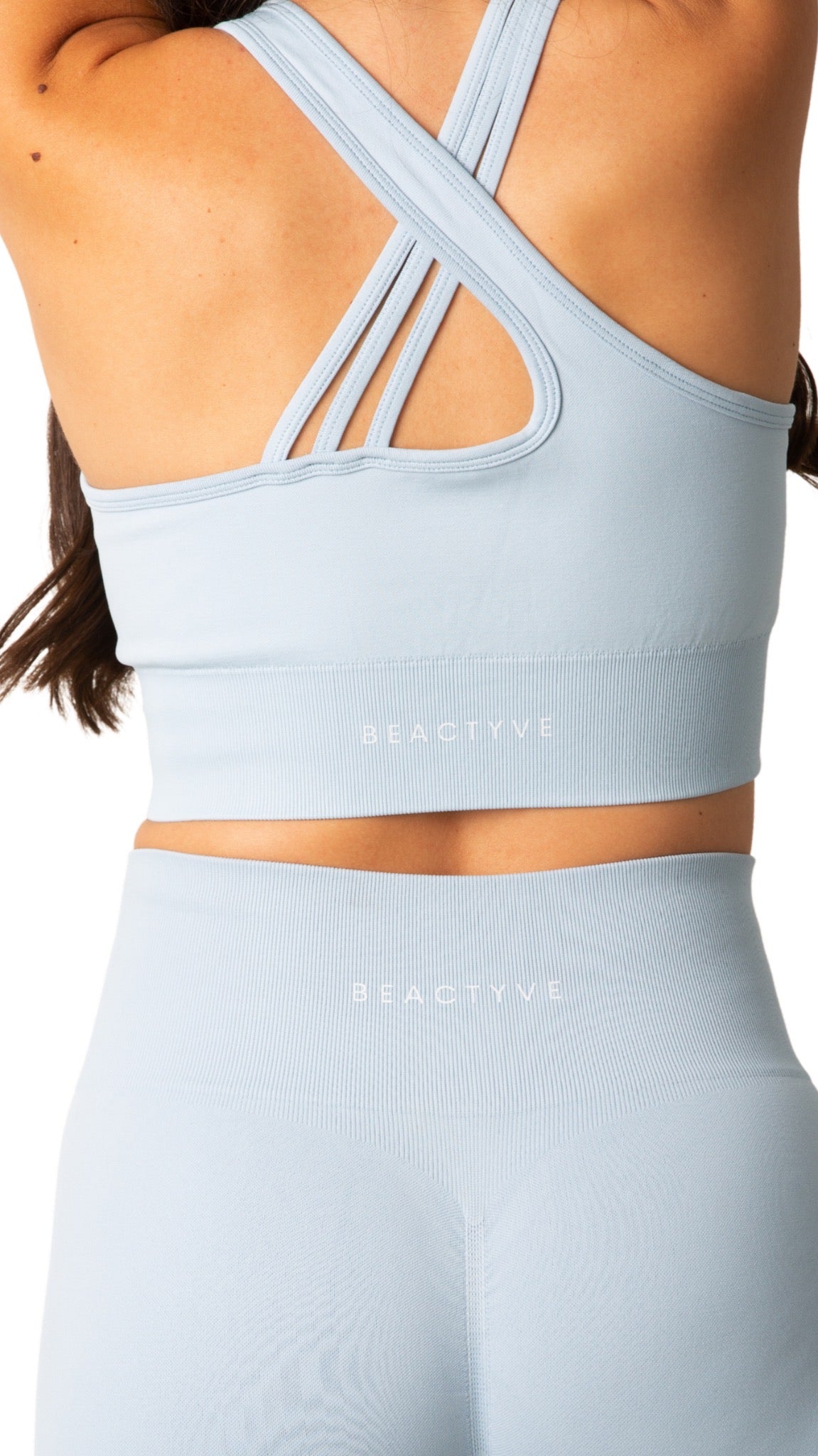 Impact Cross Back Bra - ICEBERG BLUE