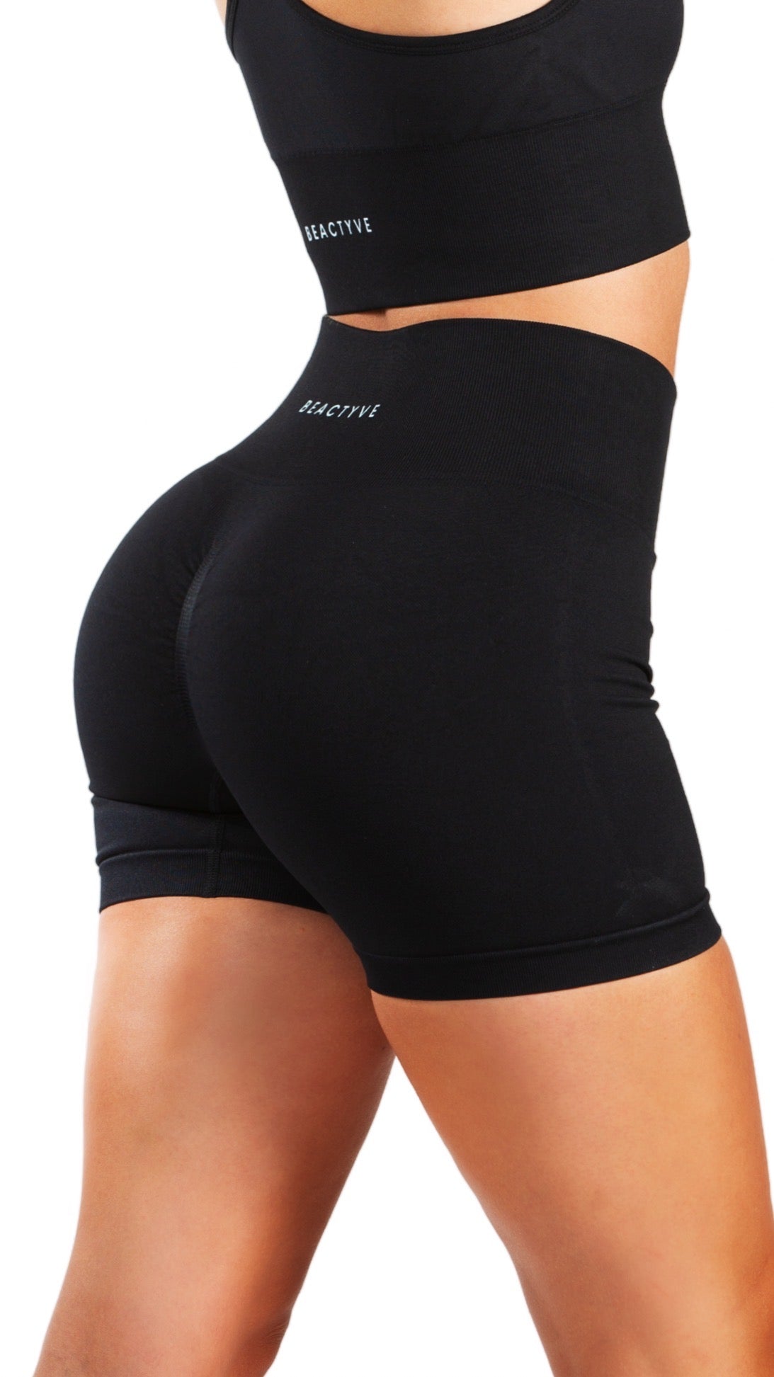 Impact Scrunch Butt Shorts - ONYX BLACK