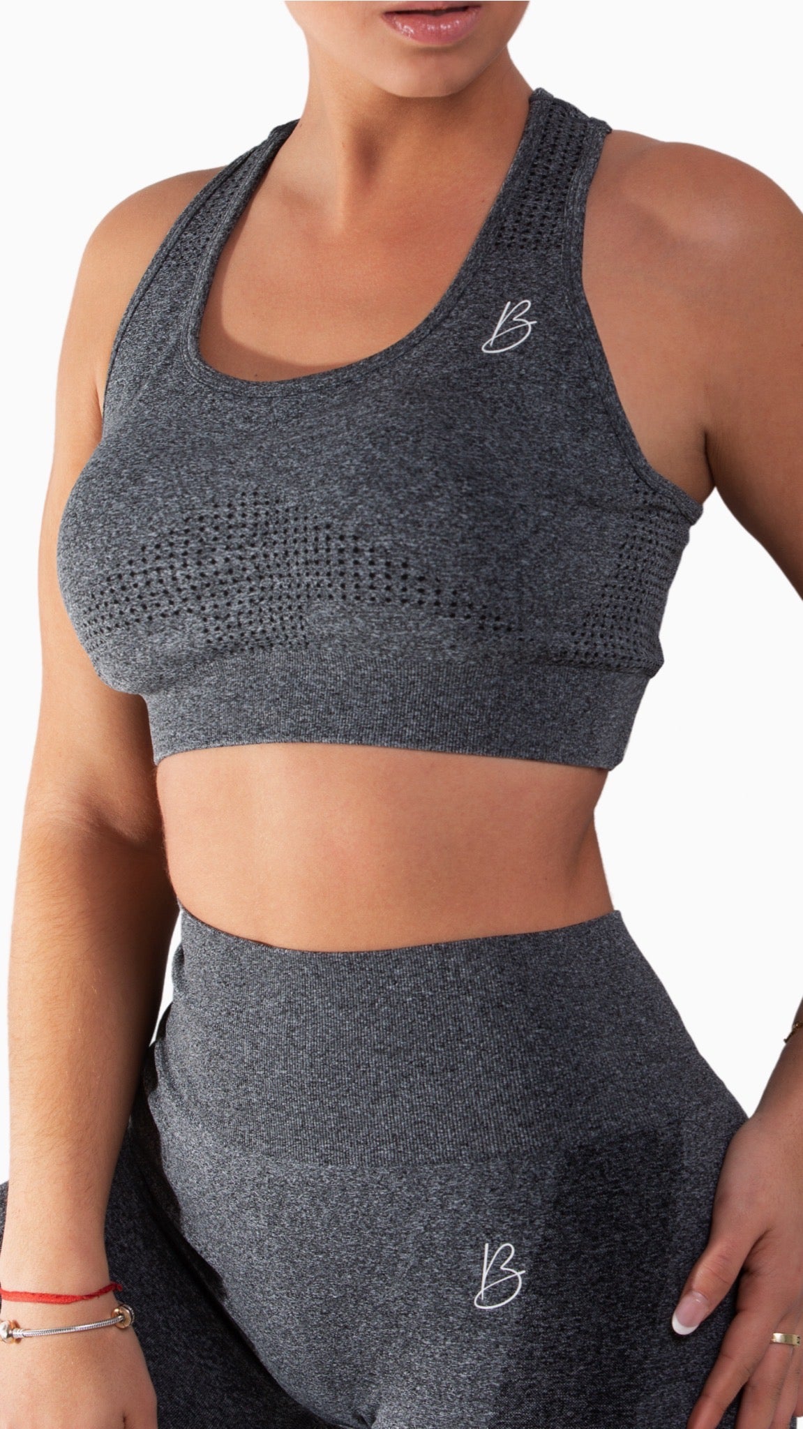 Airy Seamless Sports Bra - CHARCOAL