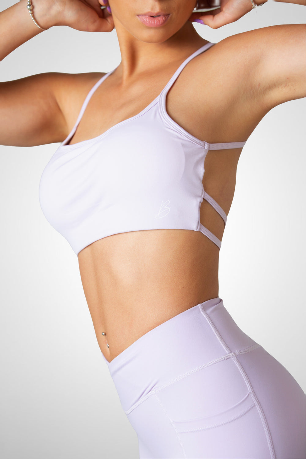 Desire Backless Sports Bra - AMETHYST LILAC